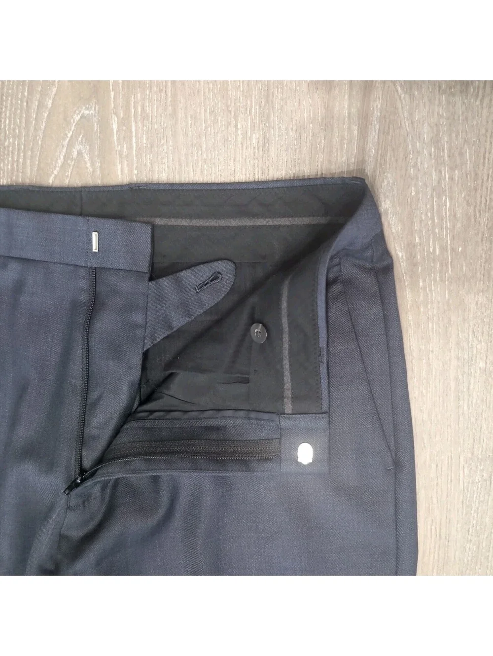 J.Crew Ludlow Slim-fit Suit Pant Italian Wool Blue 32x32 Tollegno 1900 Pristine